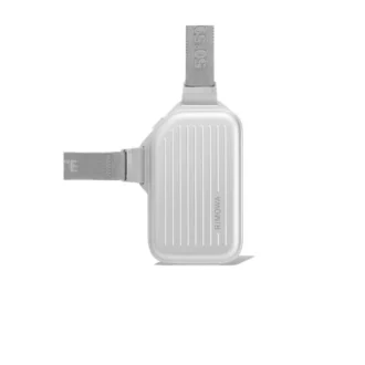 Aluminiowa torebka na ramię typu sling clutch
