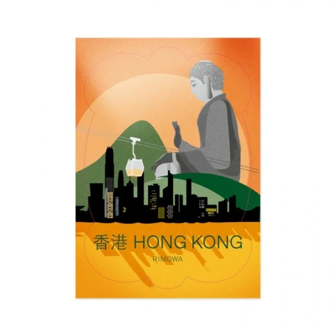 Naklejki na bagaż z Hongkongu